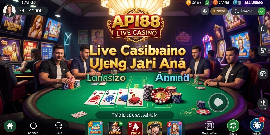 Tampilan gameplay Live Casino yang menarik di API88.