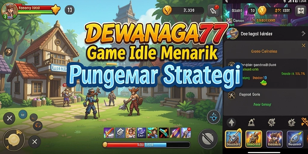 Gameplay menarik DEWANAGA77 dengan elemen Idle yang seru.