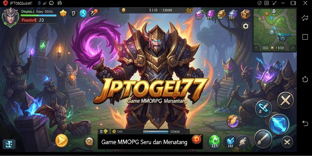 Screenshot utama JPTOGEL77 menampilkan momen seru dalam pertarungan MMORPG.