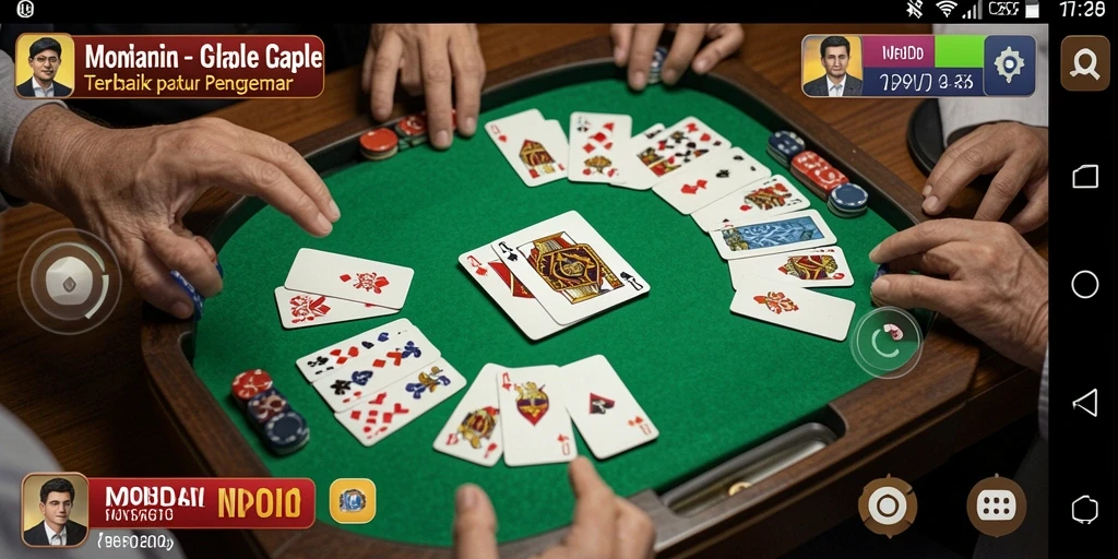 Tampilan menarik dengan gameplay Gaple yang seru dan interaktif.