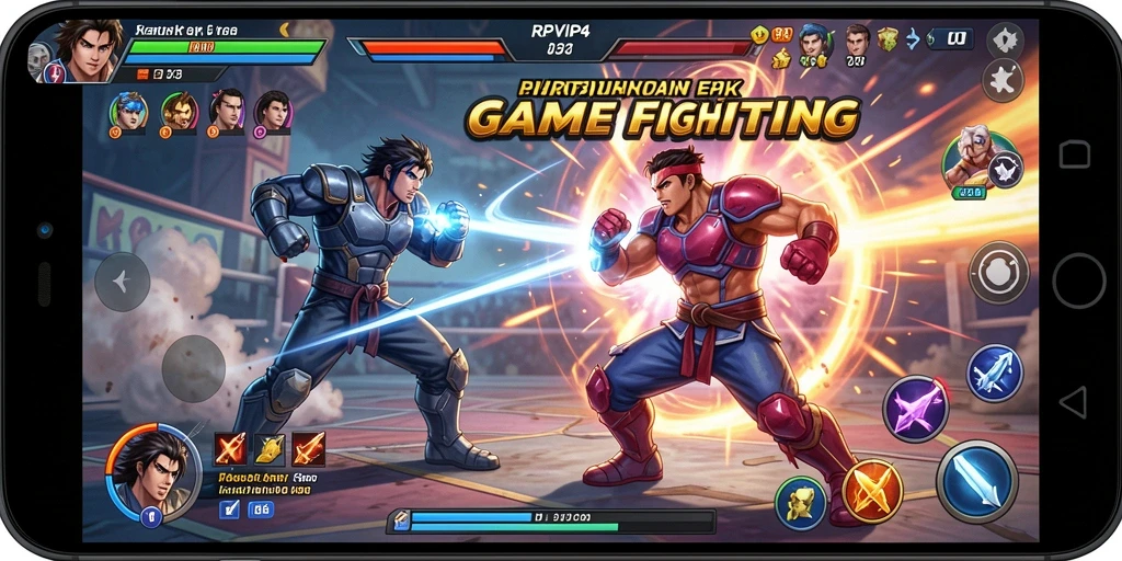 Gameplay RPVIP4 menampilkan aksi pertarungan yang dinamis dan mendebarkan.