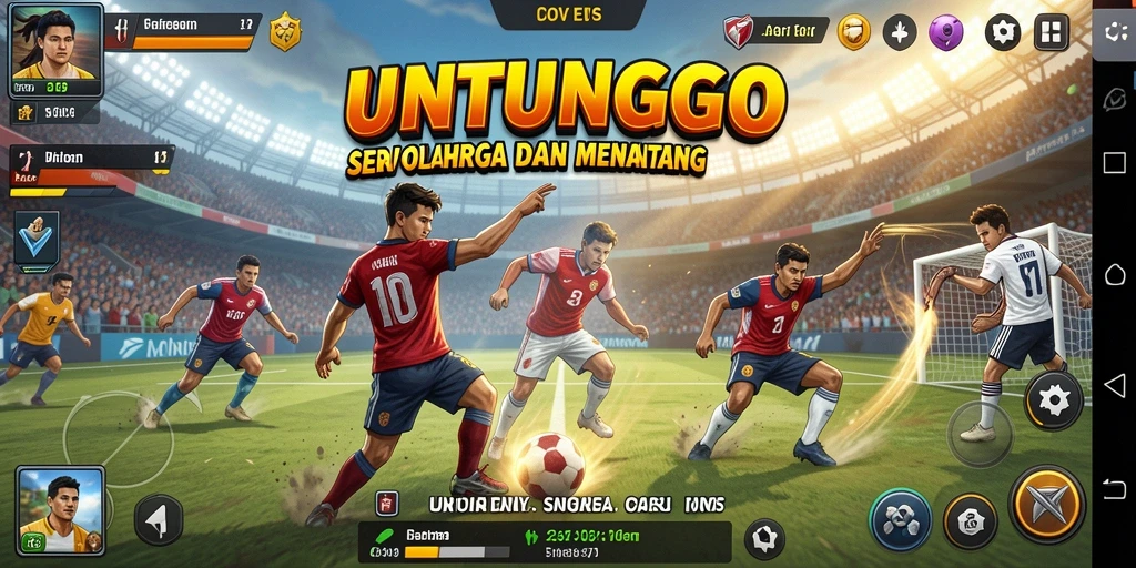 Tampilan gameplay seru dari UNTUNGGO dengan berbagai cabang olahraga.