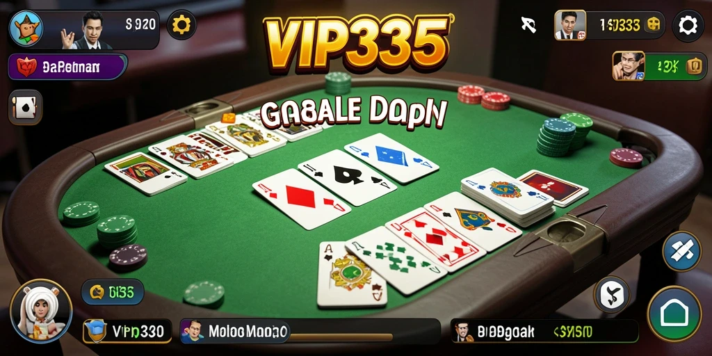 Tampilan gameplay Gaple yang menyenangkan di VIP333, penuh dengan strategi dan keseruan.